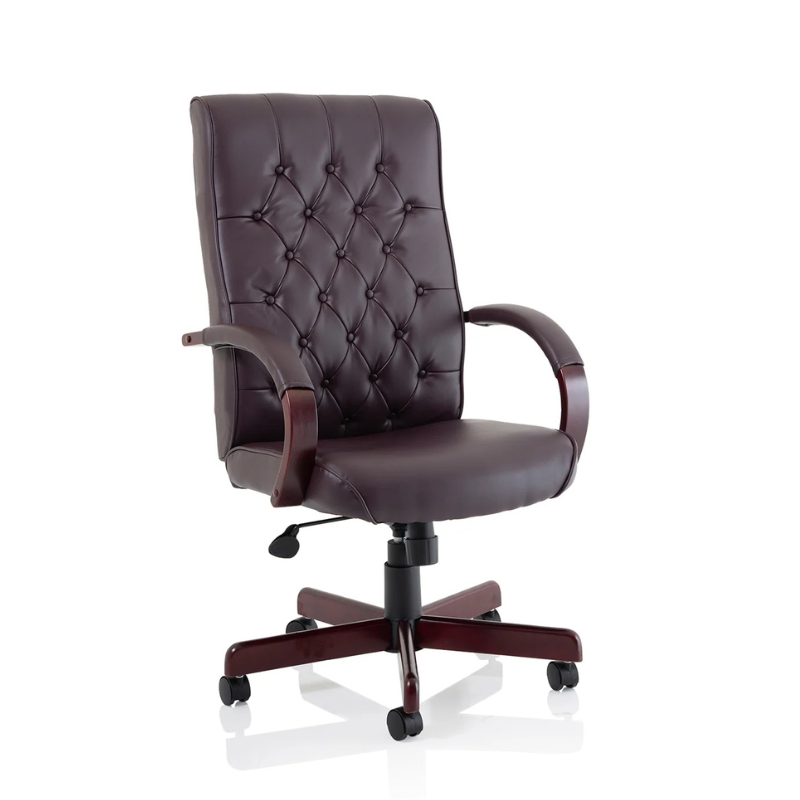 Dynamic Chesterfield Leather Executive Chair High Back with Arms