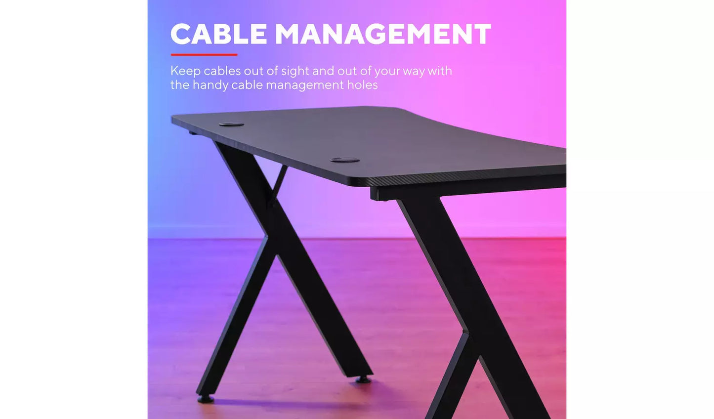 Trust GXT 700 Omnius Black Gaming Desk