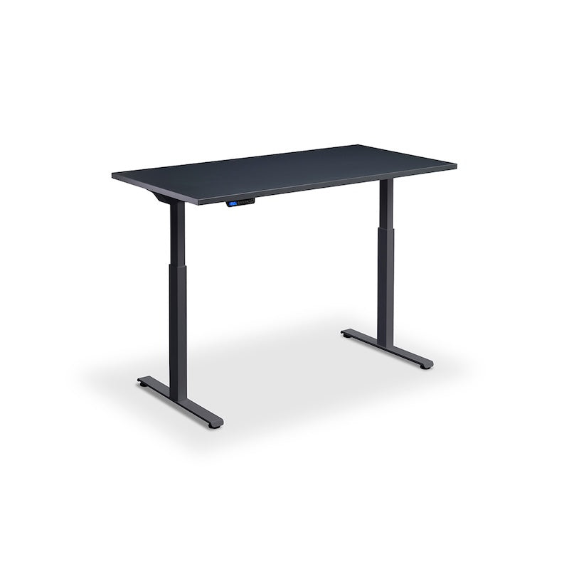 Lavoro Design Rusa Adjustable Desk, Anthracite Frame, Solid Top