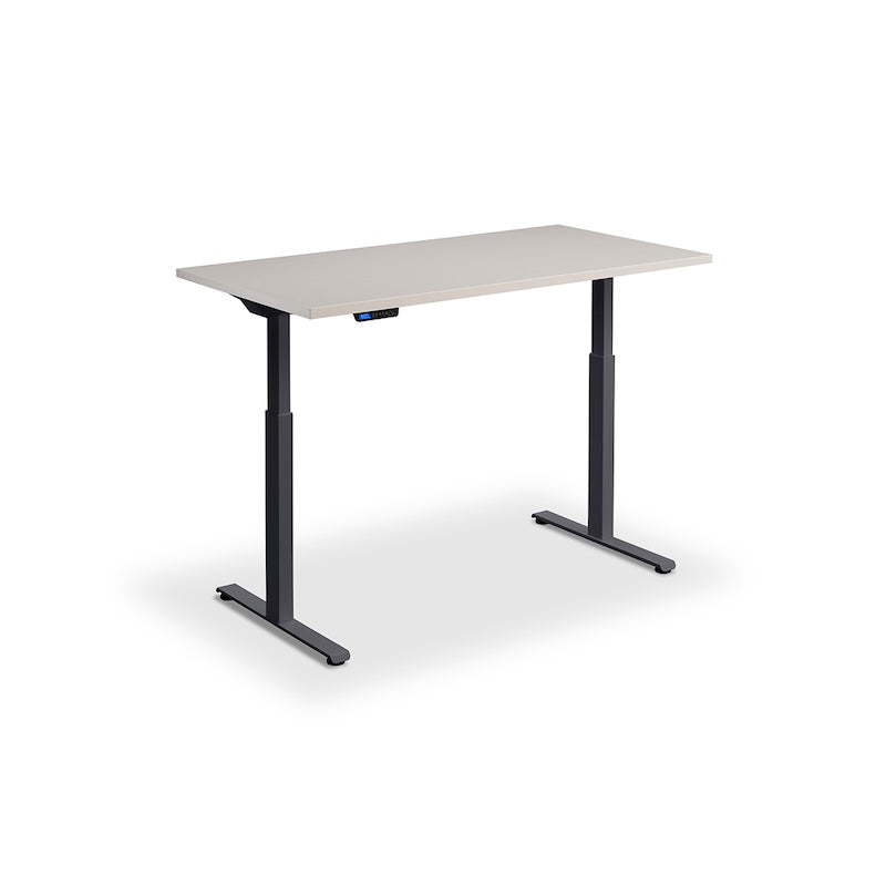 Lavoro Design Rusa Adjustable Desk, Anthracite Frame, Solid Top