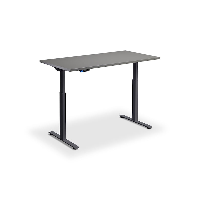 Lavoro Design Rusa Adjustable Desk, Anthracite Frame, Solid Top