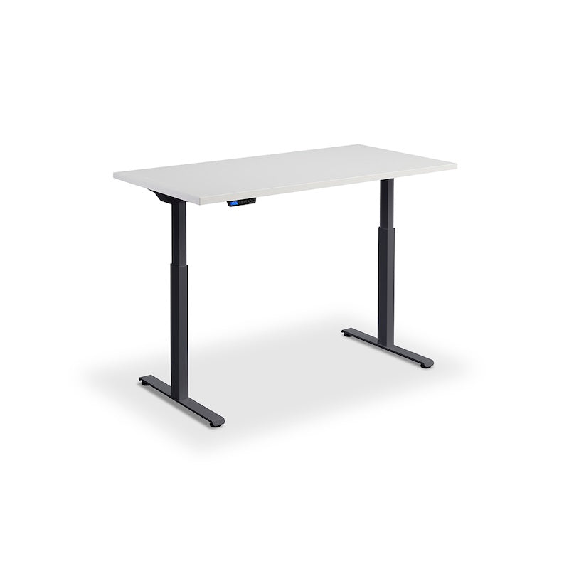 Lavoro Design Rusa Adjustable Desk, Anthracite Frame, Solid Top