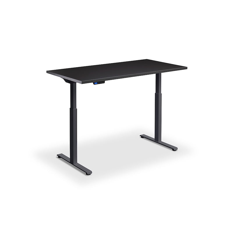 Lavoro Design Rusa Adjustable Desk, Anthracite Frame, Solid Top