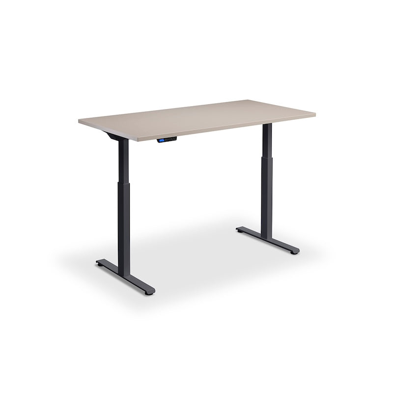 Lavoro Design Rusa Adjustable Desk, Anthracite Frame, Solid Top