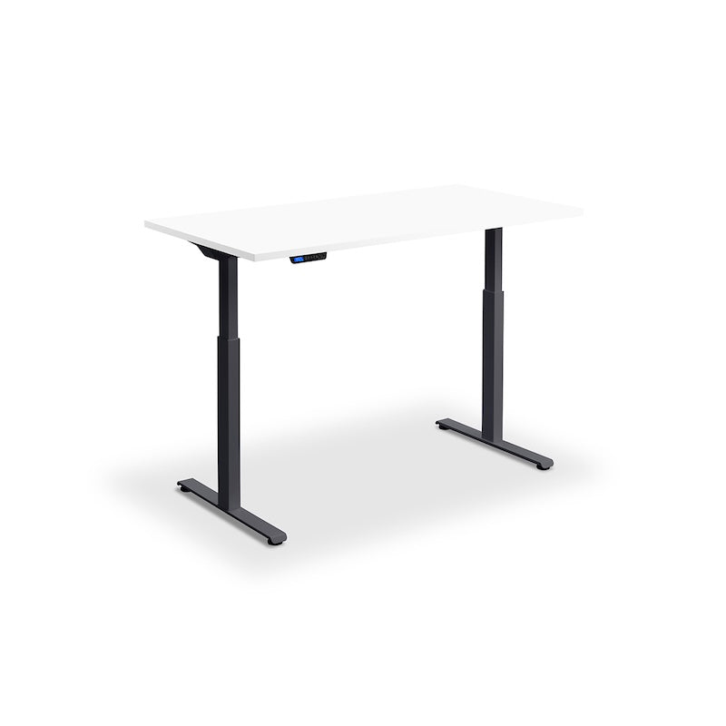 Lavoro Design Rusa Adjustable Desk, Anthracite Frame, Solid Top