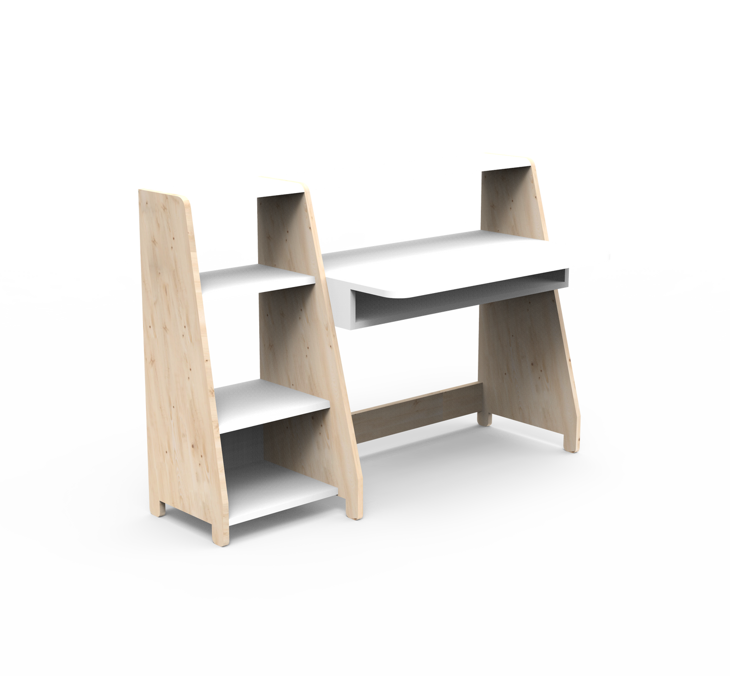 Mathy By Bols Asymetry Kids Small Evolving Desk with Shelf