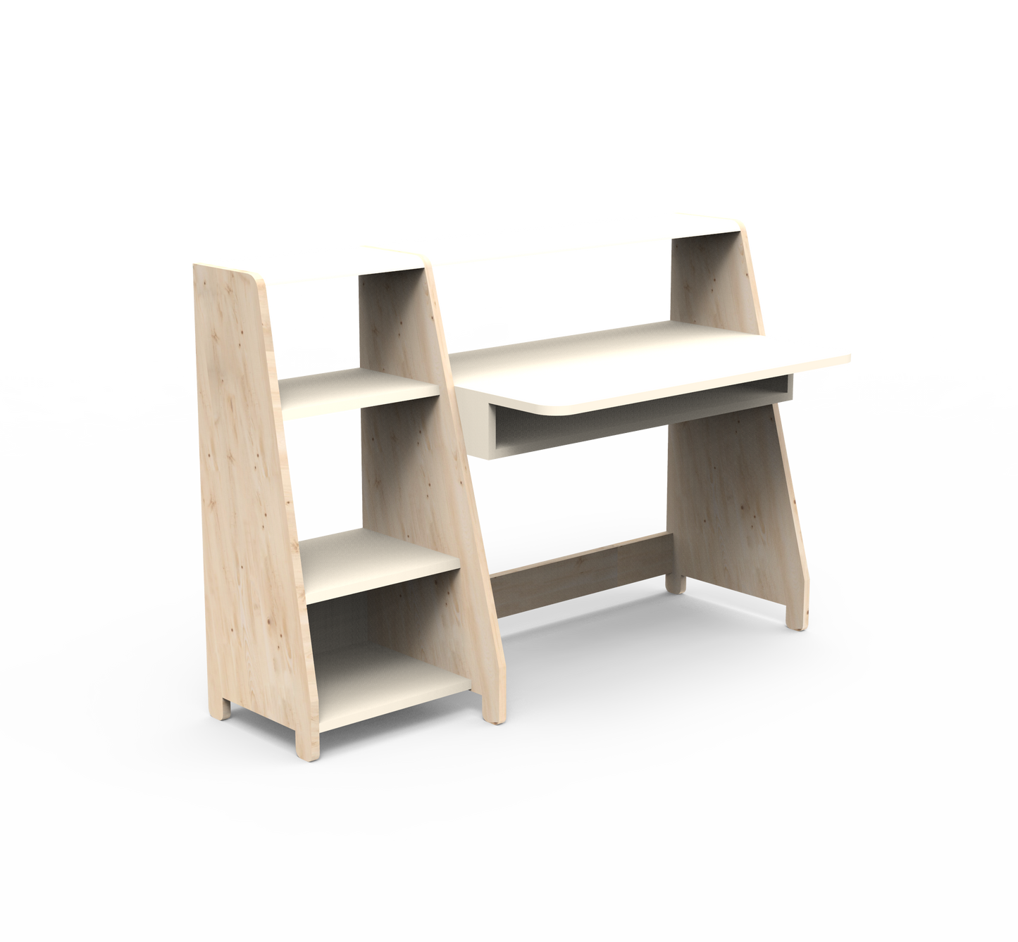 Mathy By Bols Asymetry Kids Small Evolving Desk with Shelf