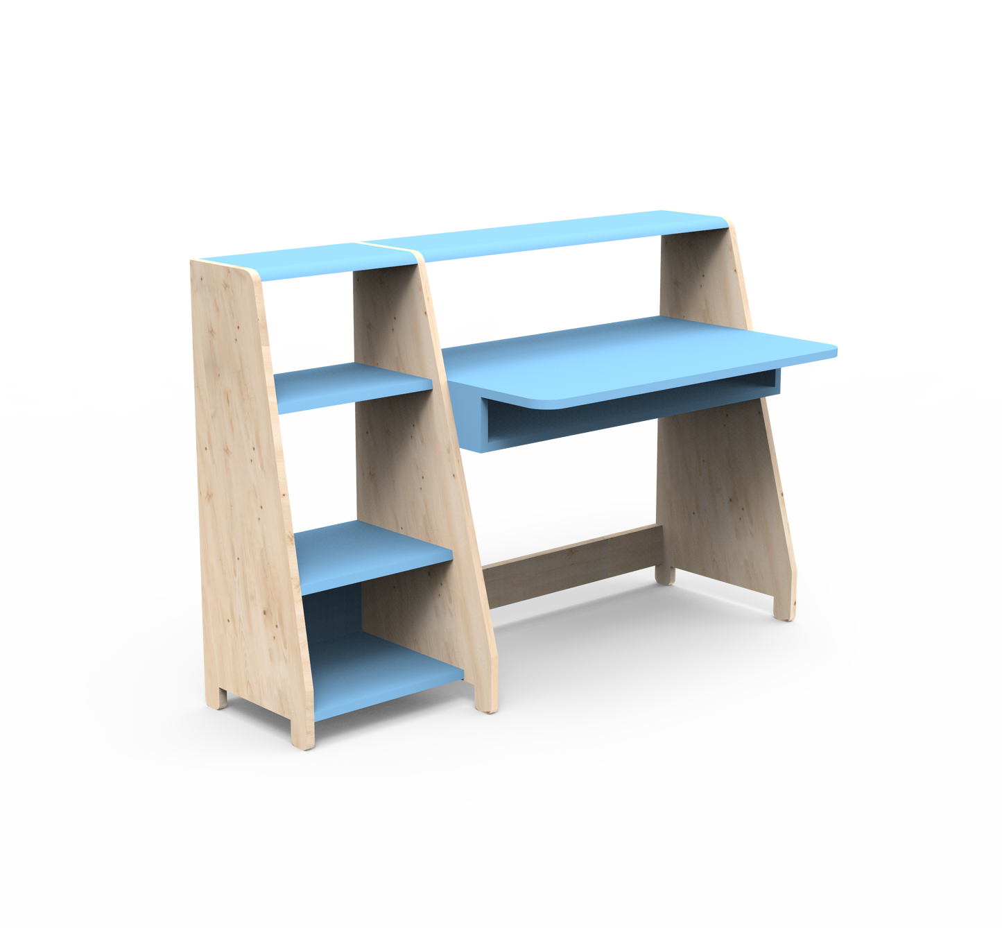 Mathy By Bols Asymetry Kids Small Evolving Desk with Shelf