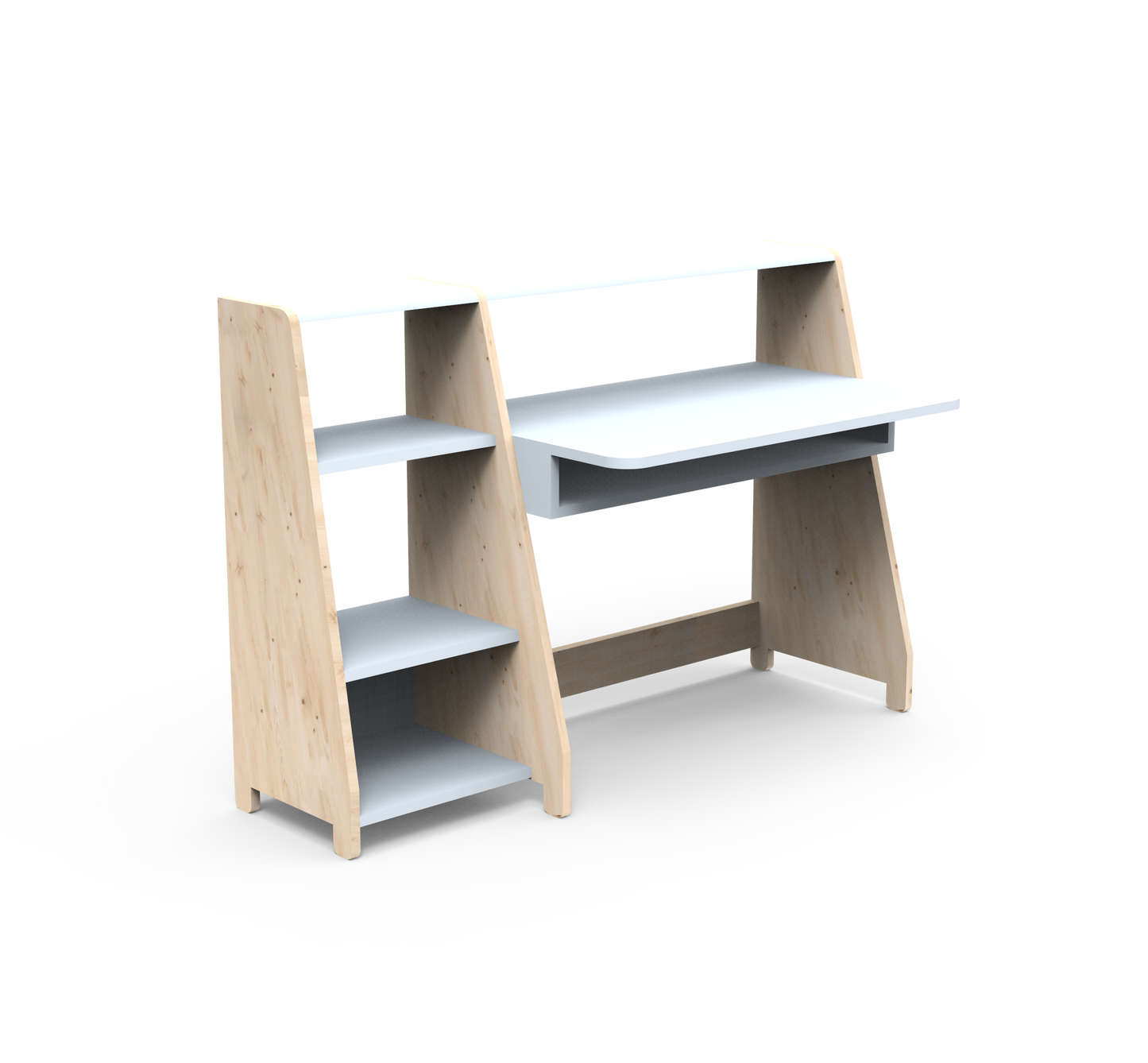 Mathy By Bols Asymetry Kids Small Evolving Desk with Shelf