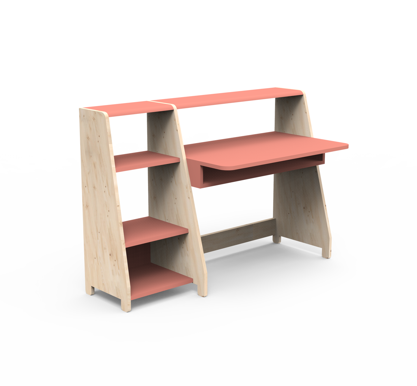 Mathy By Bols Asymetry Kids Small Evolving Desk with Shelf