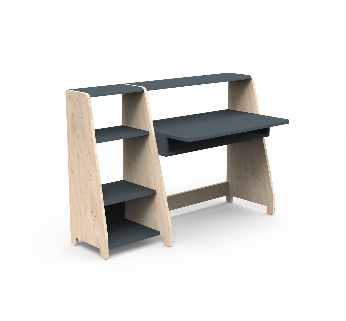 Mathy By Bols Asymetry Kids Small Evolving Desk with Shelf