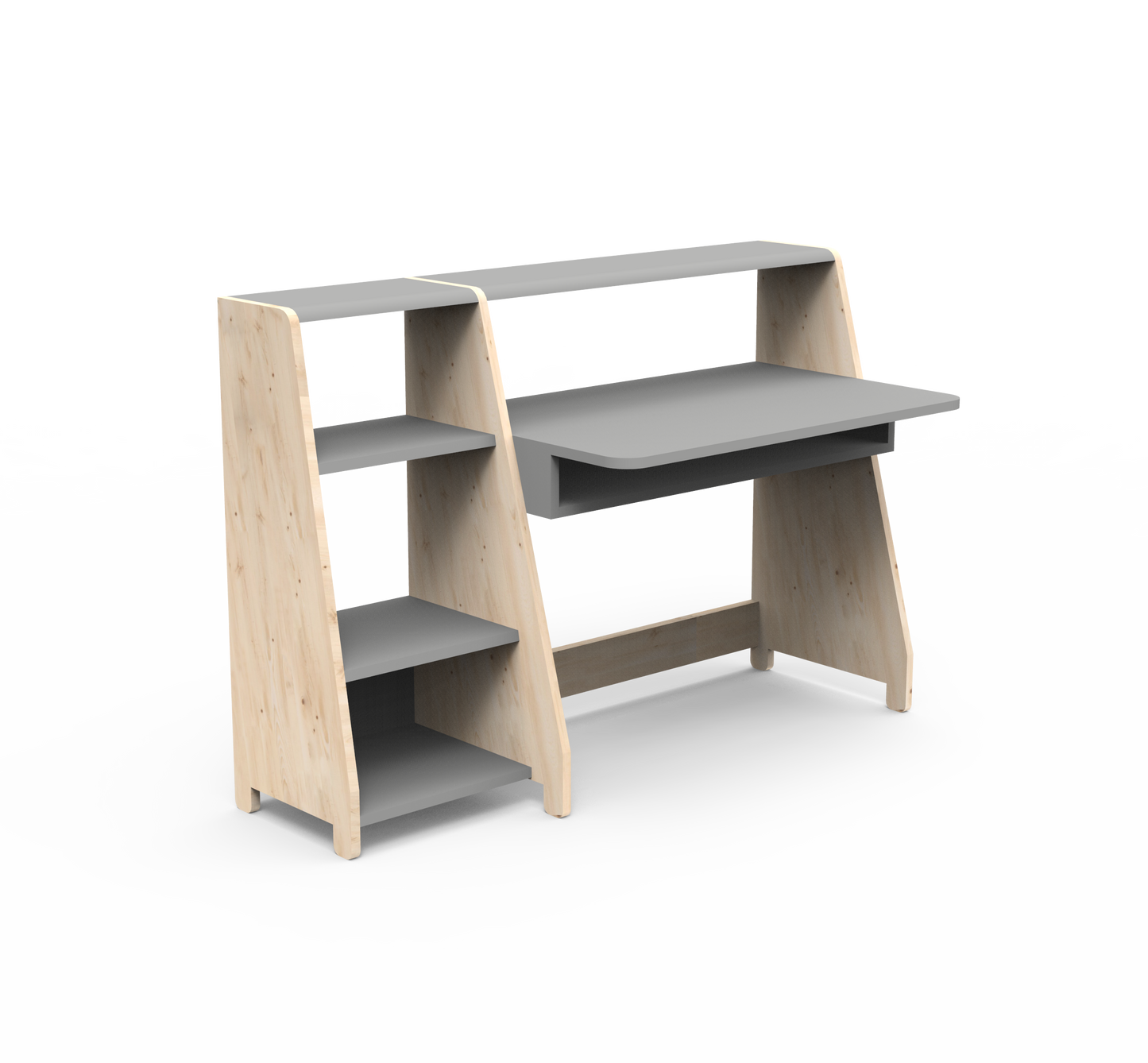 Mathy By Bols Asymetry Kids Small Evolving Desk with Shelf