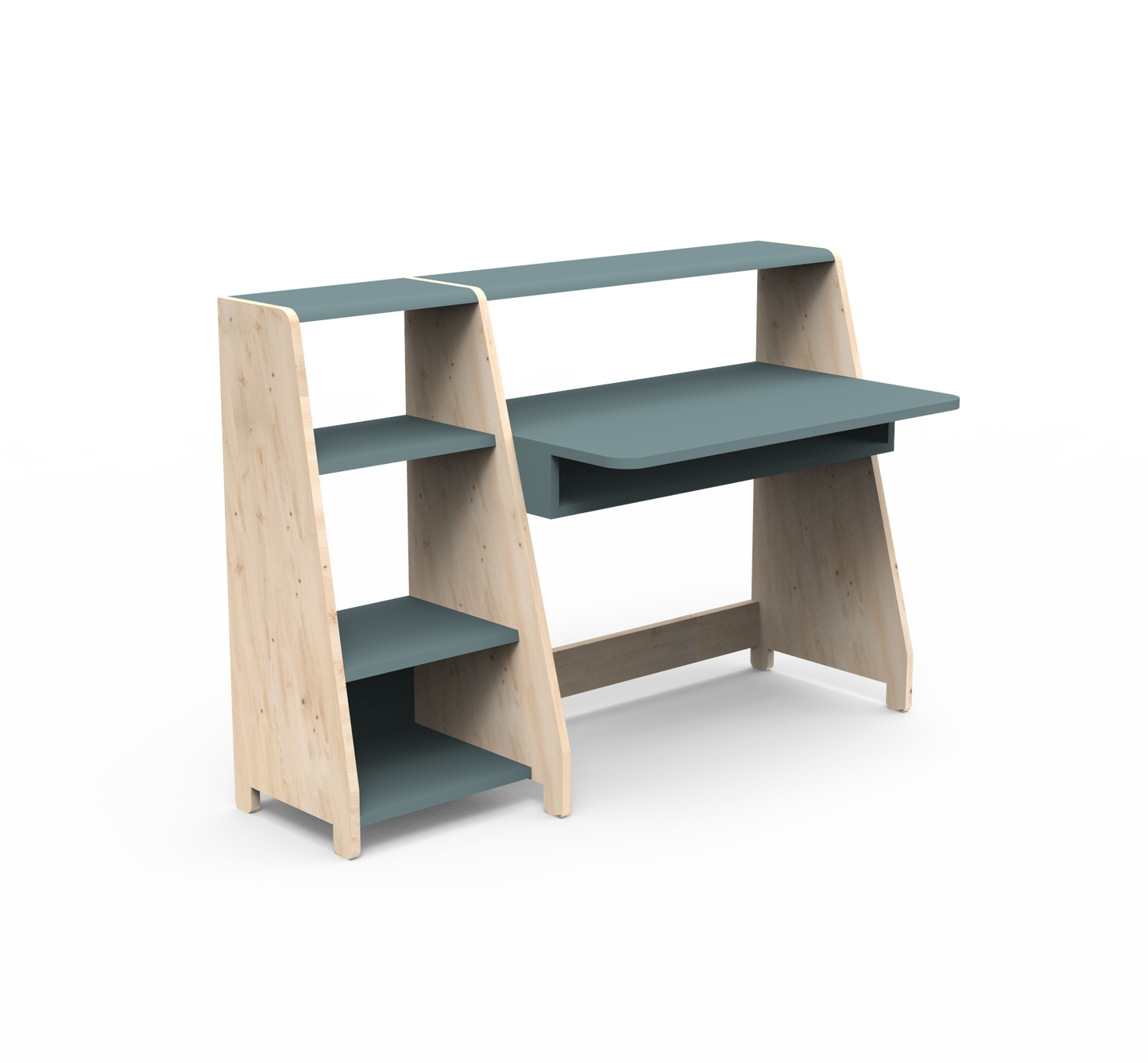 Mathy By Bols Asymetry Kids Small Evolving Desk with Shelf