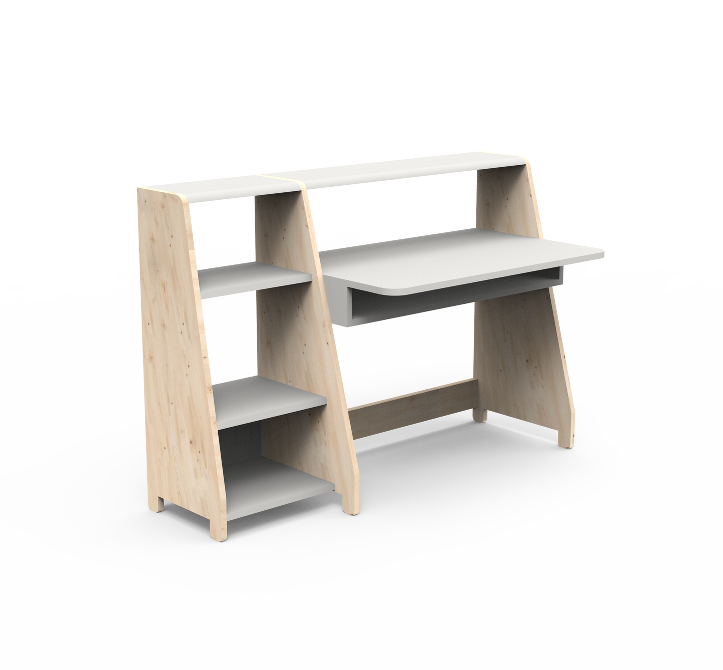 Mathy By Bols Asymetry Kids Small Evolving Desk with Shelf