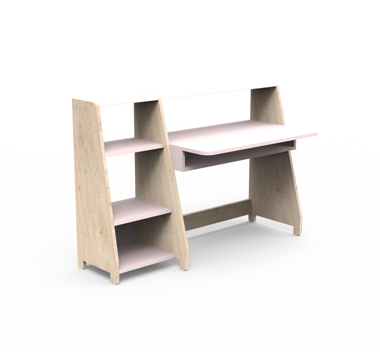 Mathy By Bols Asymetry Kids Small Evolving Desk with Shelf