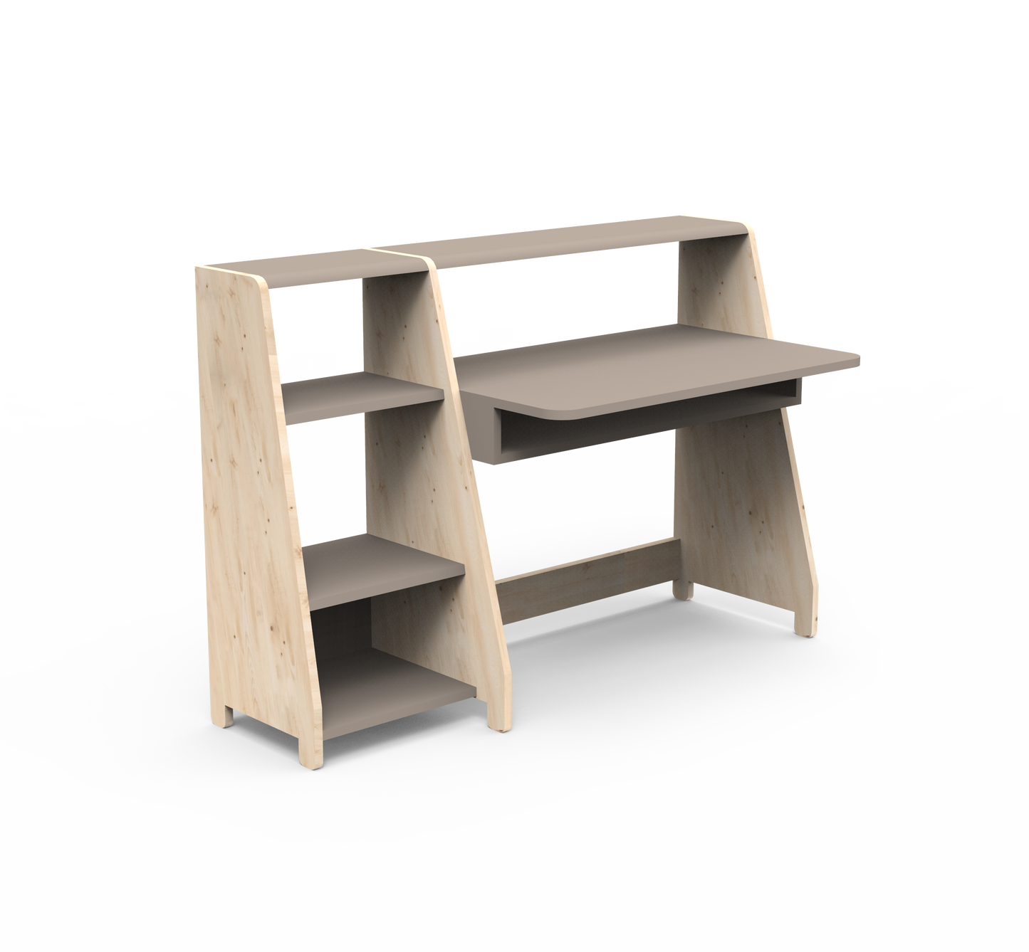 Mathy By Bols Asymetry Kids Small Evolving Desk with Shelf