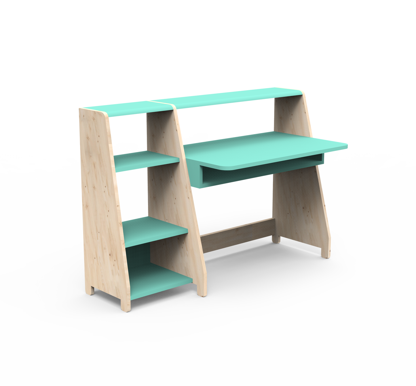 Mathy By Bols Asymetry Kids Small Evolving Desk with Shelf