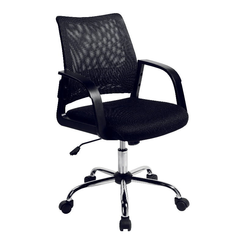 Nautilus Designs Calypso Medium Mesh Back Task Operator Armchair with Chrome Base