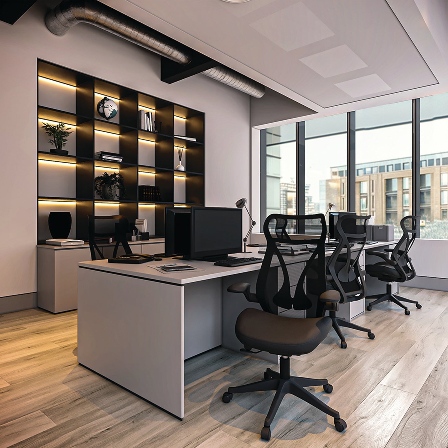 Nautilus Designs Aether Ergonomic High Back Mesh Chair with Lockable Back Tilt & Seat Slide