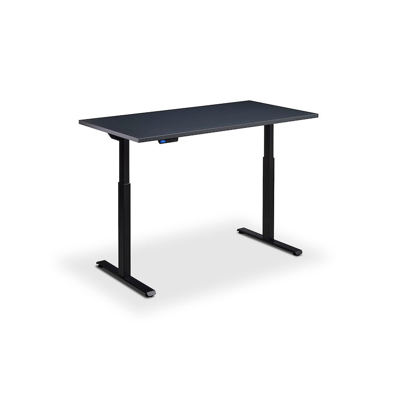Lavoro Design Rusa Adjustable Desk, Black Frame, Solid Top