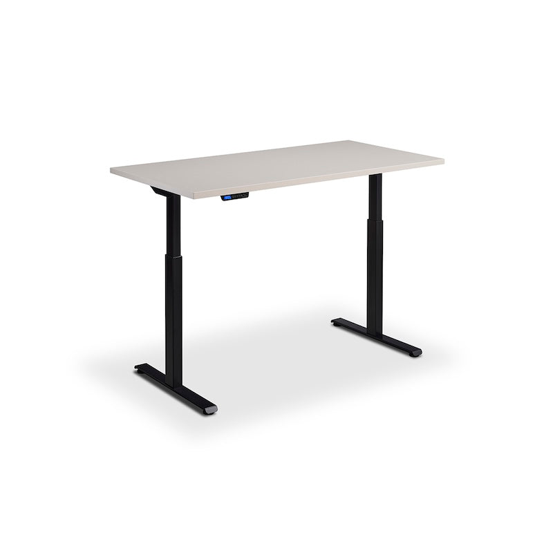 Lavoro Design Rusa Adjustable Desk, Black Frame, Solid Top