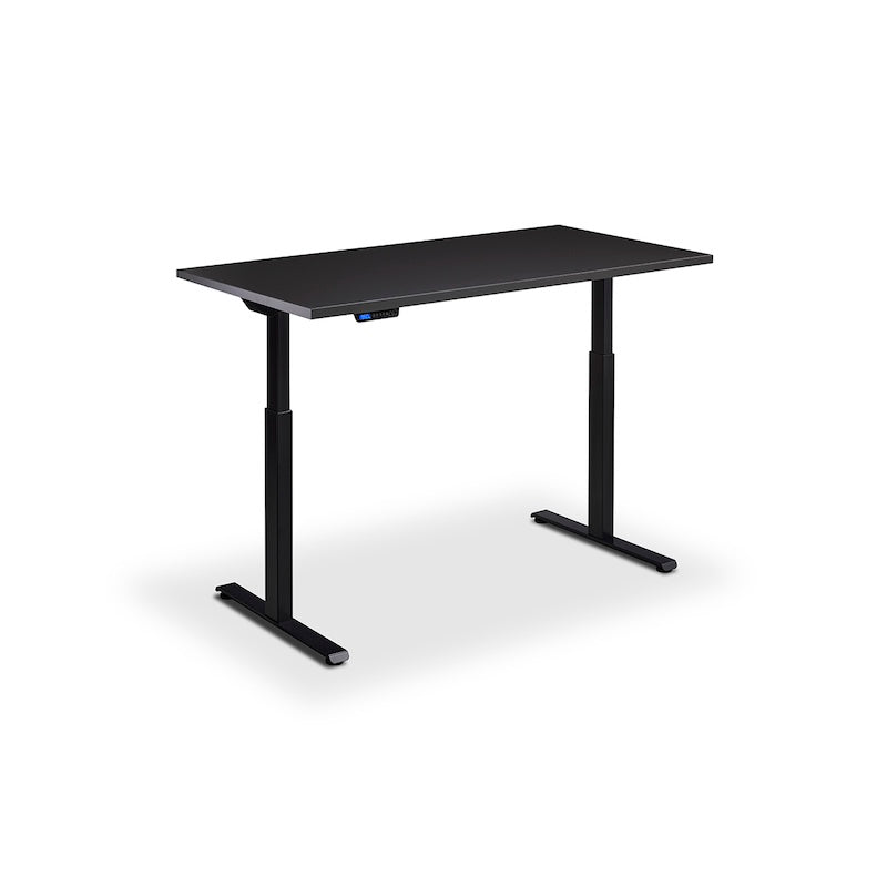 Lavoro Design Rusa Adjustable Desk, Black Frame, Solid Top