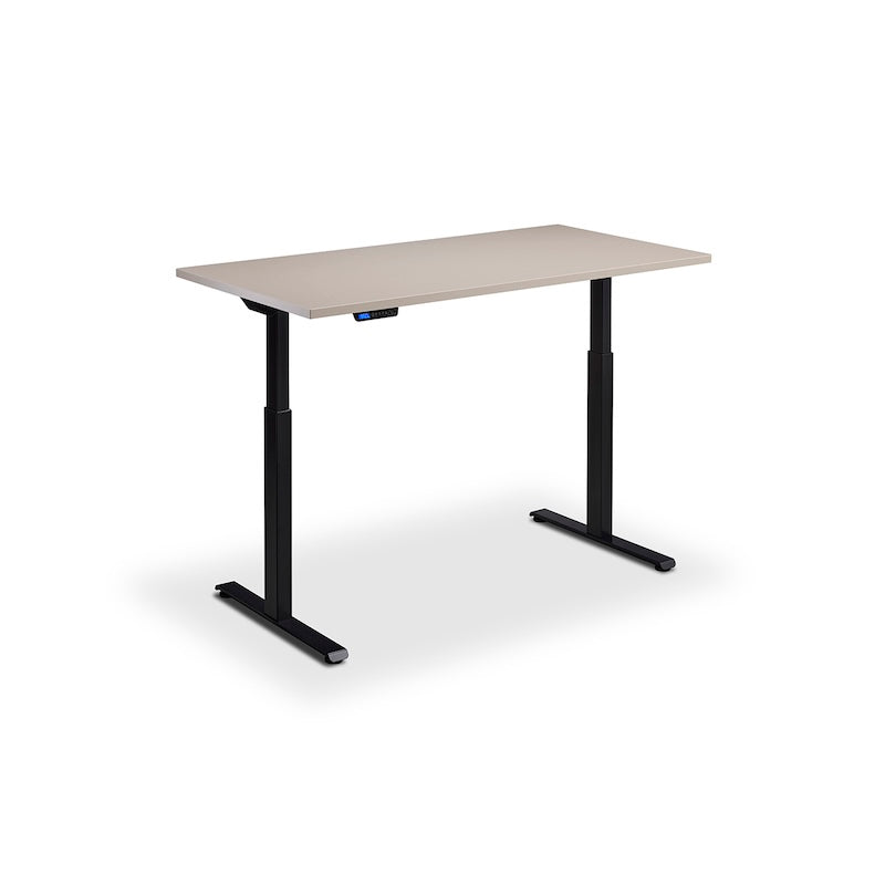 Lavoro Design Rusa Adjustable Desk, Black Frame, Solid Top