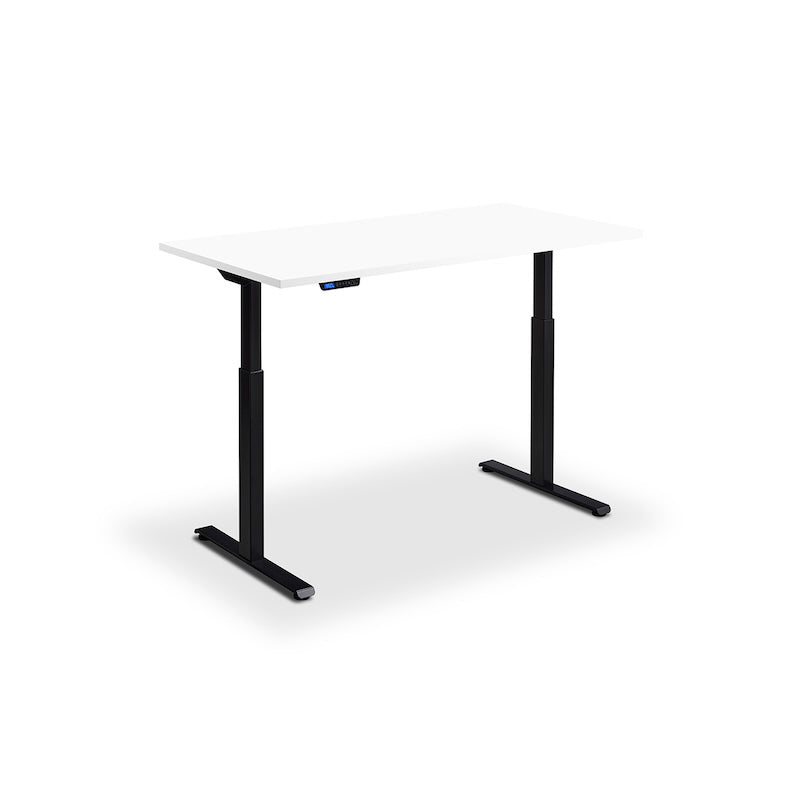 Lavoro Design Rusa Adjustable Desk, Black Frame, Solid Top