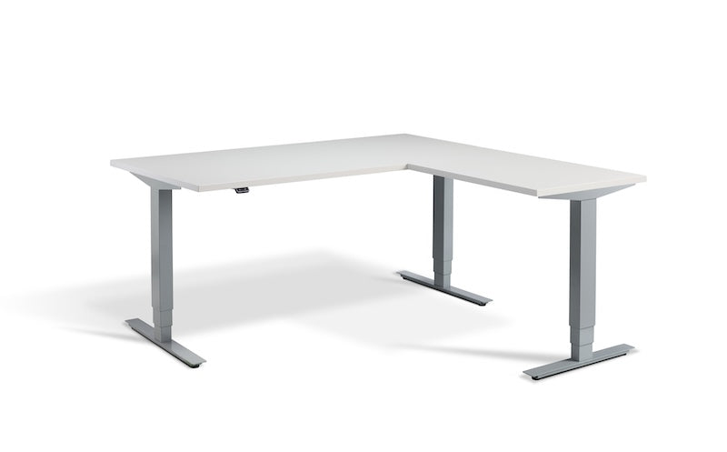 Lavoro Design Advance Corner Adjustable Desk, Solid Top