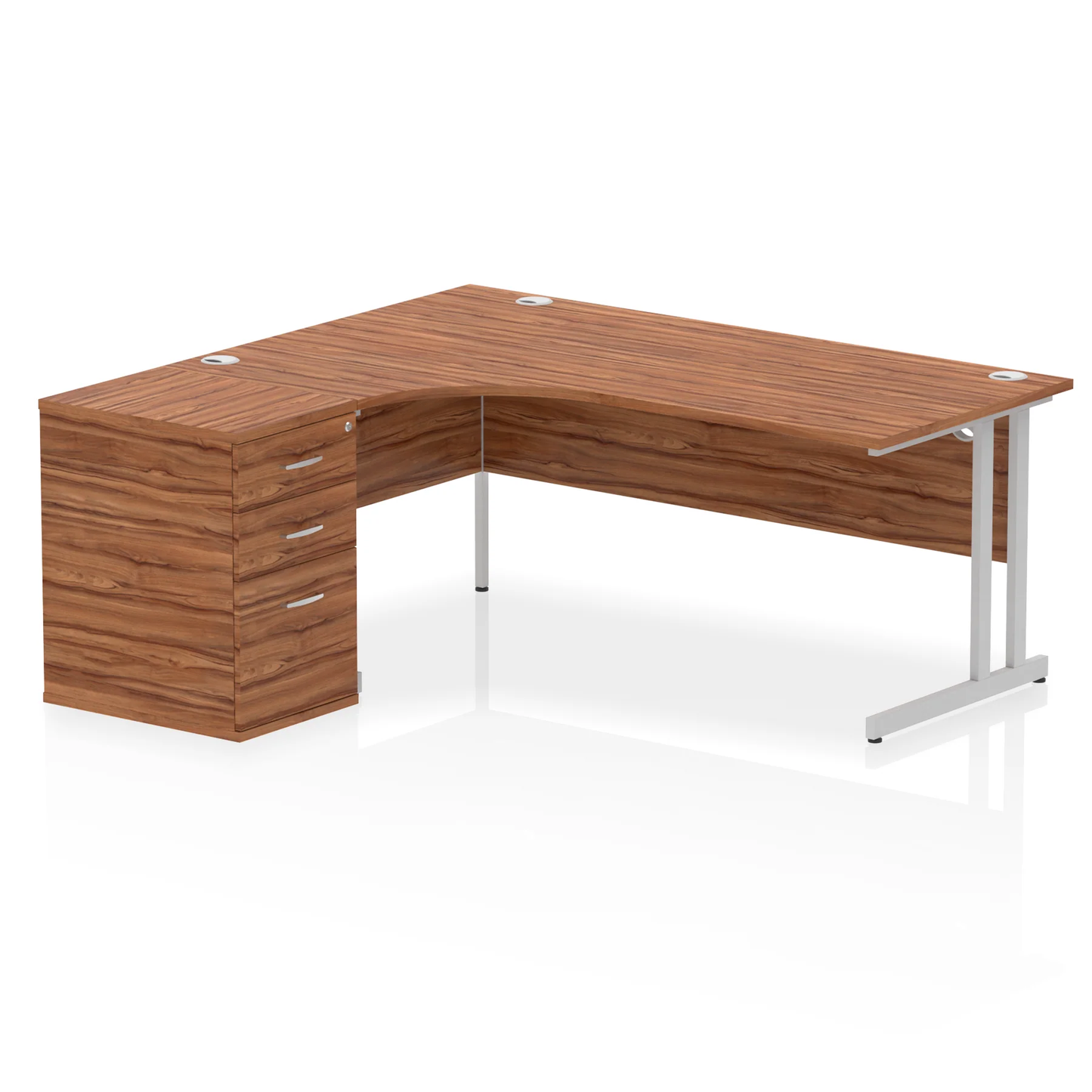 Dynamic Impulse 1800mm Cantilever Left Crescent Desk Workstation