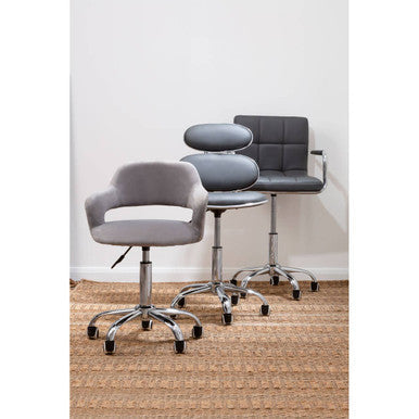 Fran Grey Pu Home Office Chair