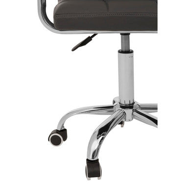 Finn Grey Home Office Chair With Swivel Base
