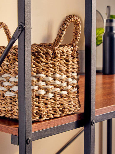 Laxton Red Pomelo Desk With Shelves