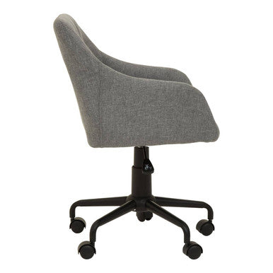 Brent Tufted Grey And Black Home Office Chair