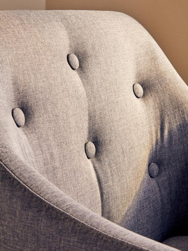 Brent Tufted Grey And Black Home Office Chair