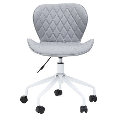 Brent Grey And White Home Office Chair