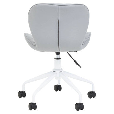Brent Grey And White Home Office Chair