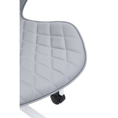 Brent Grey And White Home Office Chair