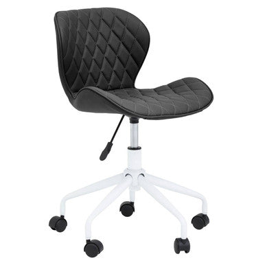 Brent Black And White Home Office Chair