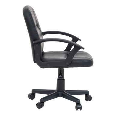 Brent Black Small Home Office Chair