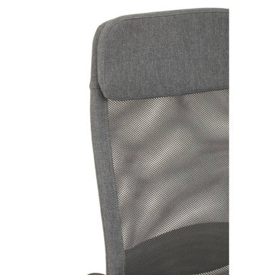 Brent Grey Mesh And Fabric Home Office Chair