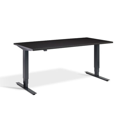 Lavoro Design Advance Adjustable Desk, Anthracite Frame, Solid Top