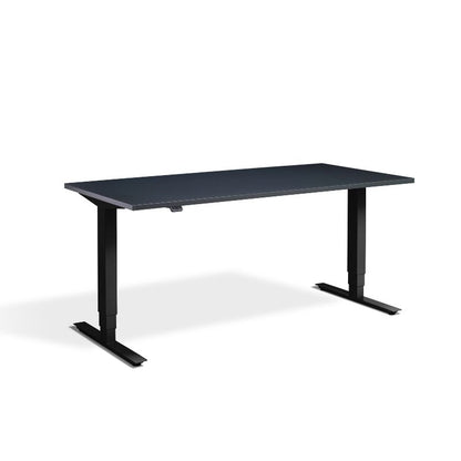 Lavoro Design Advance Adjustable Desk, Black Frame, Solid Top