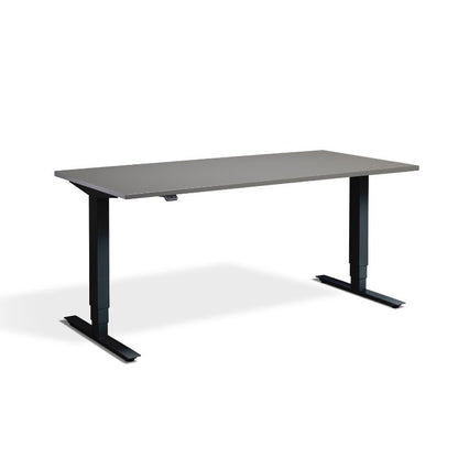 Lavoro Design Advance Adjustable Desk, Black Frame, Solid Top