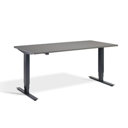 Lavoro Design Advance Adjustable Desk, Anthracite Frame, Solid Top