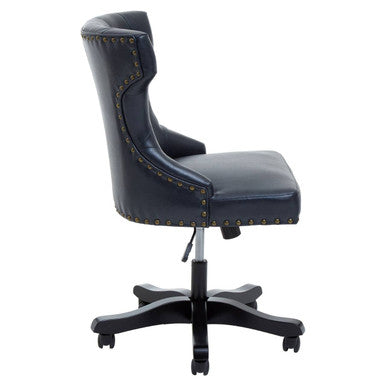 Walson Black Leather Effect Home Office Chair