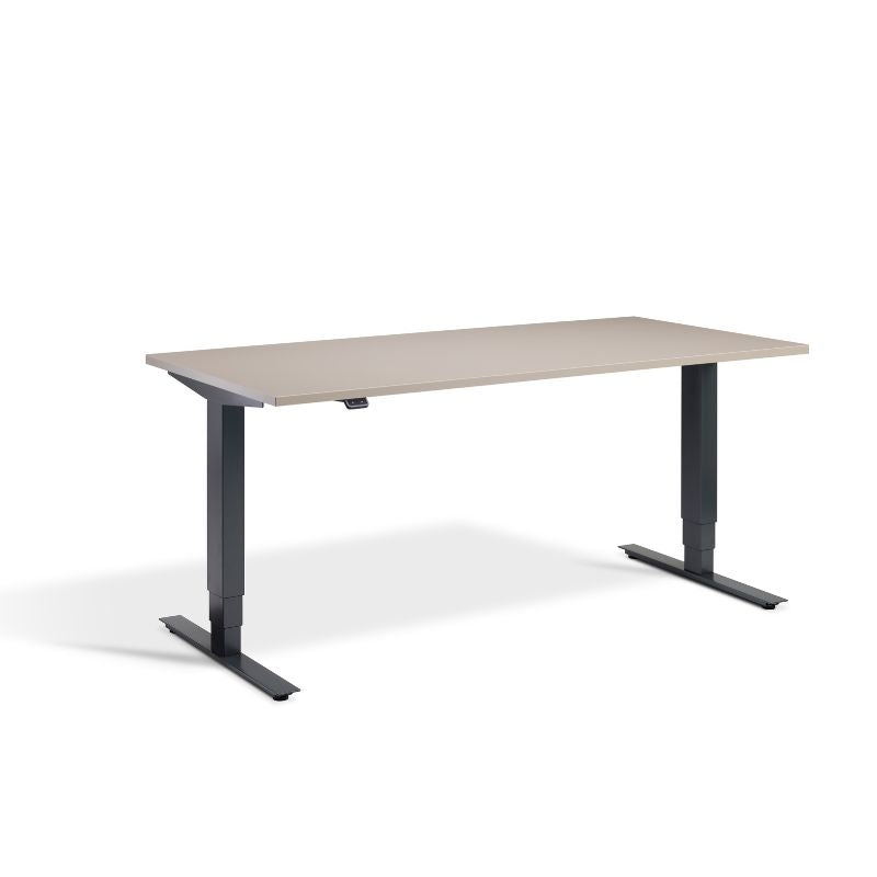 Lavoro Design Advance Adjustable Desk, Anthracite Frame, Solid Top