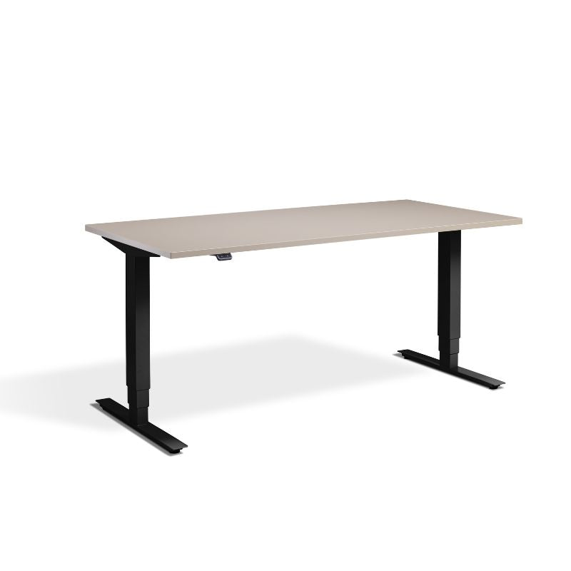 Lavoro Design Advance Adjustable Desk, Black Frame, Solid Top