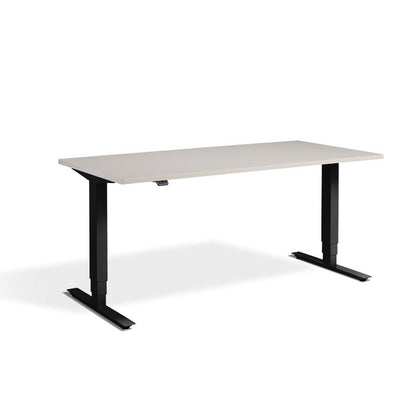 Lavoro Design Advance Adjustable Desk, Black Frame, Solid Top