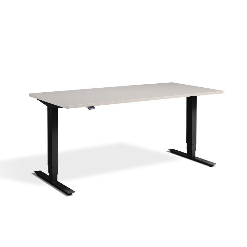 Lavoro Design Advance Adjustable Desk, Anthracite Frame, Solid Top